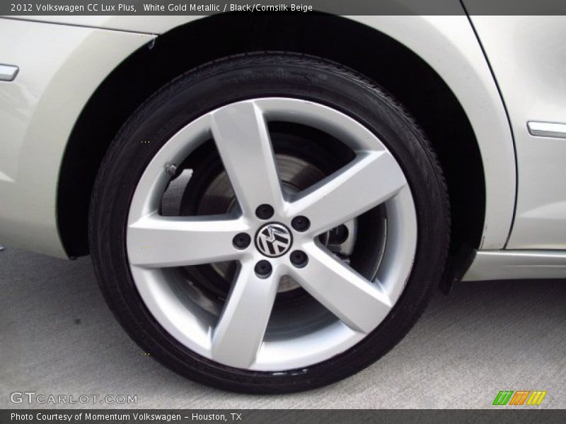White Gold Metallic / Black/Cornsilk Beige 2012 Volkswagen CC Lux Plus