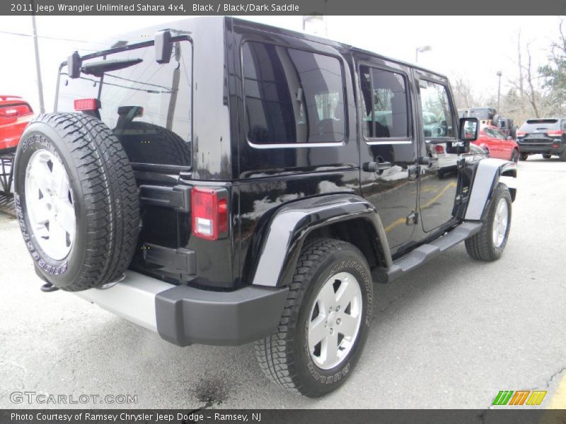 Black / Black/Dark Saddle 2011 Jeep Wrangler Unlimited Sahara 4x4