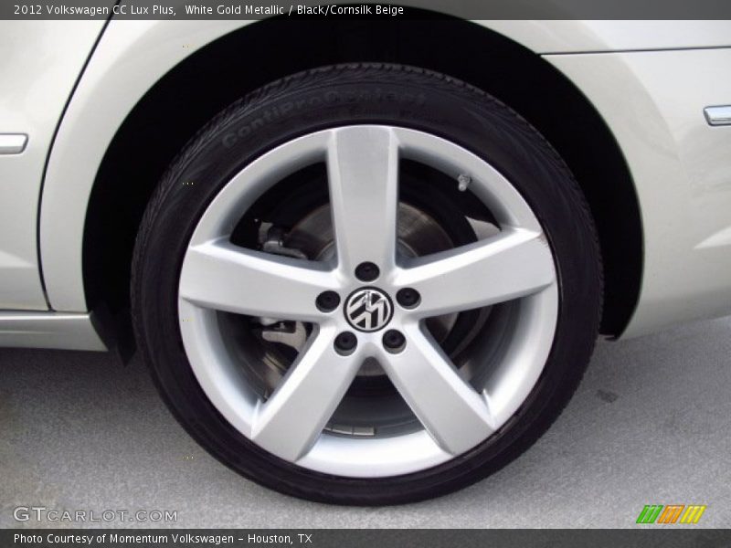 White Gold Metallic / Black/Cornsilk Beige 2012 Volkswagen CC Lux Plus