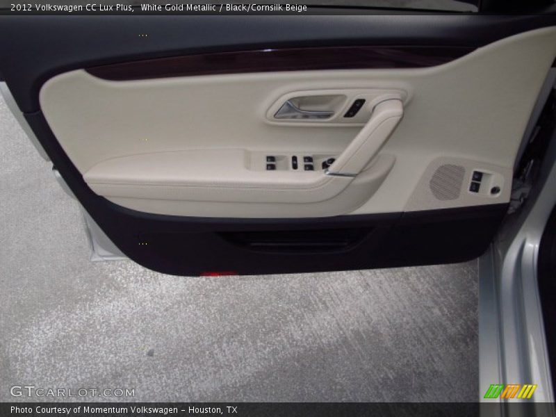 White Gold Metallic / Black/Cornsilk Beige 2012 Volkswagen CC Lux Plus