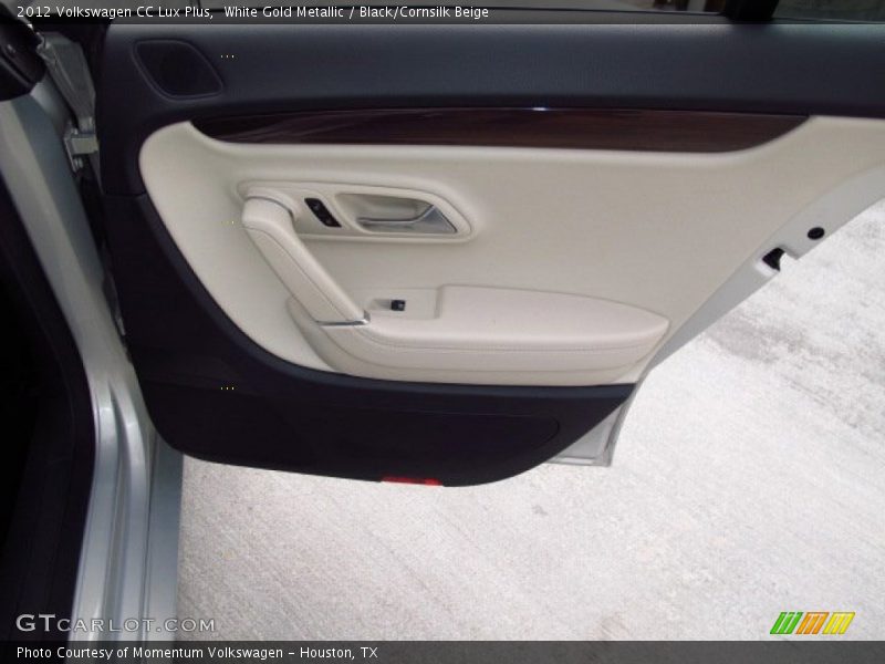 White Gold Metallic / Black/Cornsilk Beige 2012 Volkswagen CC Lux Plus