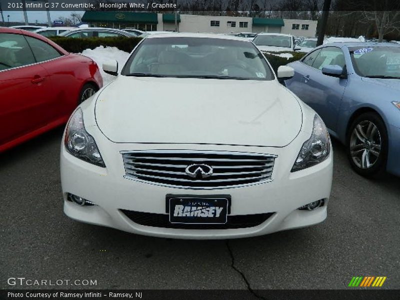 Moonlight White / Graphite 2012 Infiniti G 37 Convertible