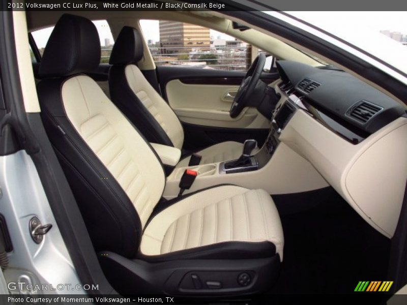White Gold Metallic / Black/Cornsilk Beige 2012 Volkswagen CC Lux Plus