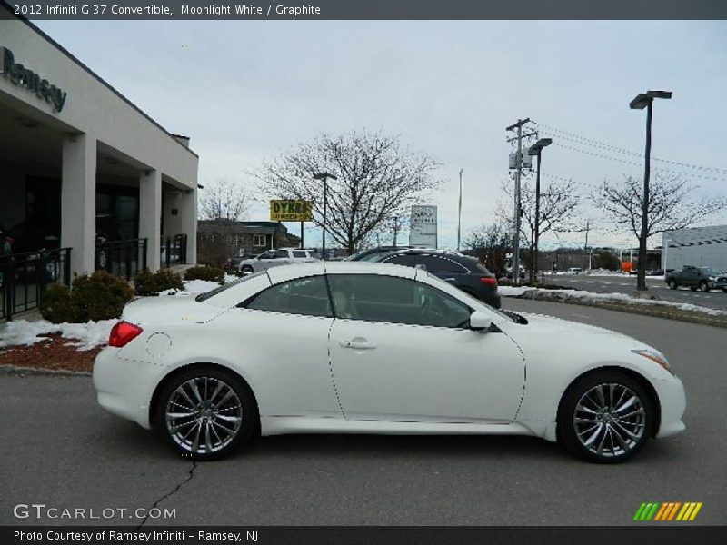 Moonlight White / Graphite 2012 Infiniti G 37 Convertible