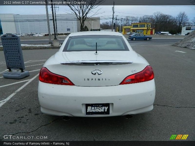 Moonlight White / Graphite 2012 Infiniti G 37 Convertible