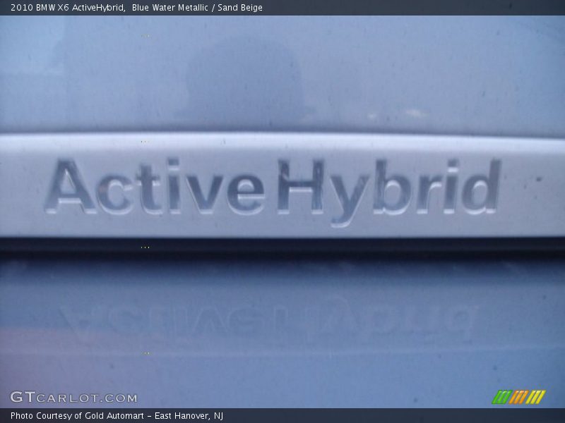 Blue Water Metallic / Sand Beige 2010 BMW X6 ActiveHybrid