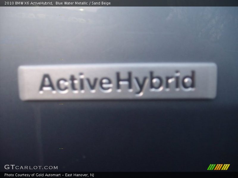 Blue Water Metallic / Sand Beige 2010 BMW X6 ActiveHybrid