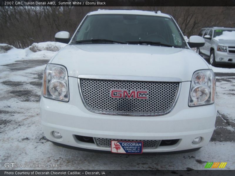 Summit White / Ebony Black 2007 GMC Yukon Denali AWD