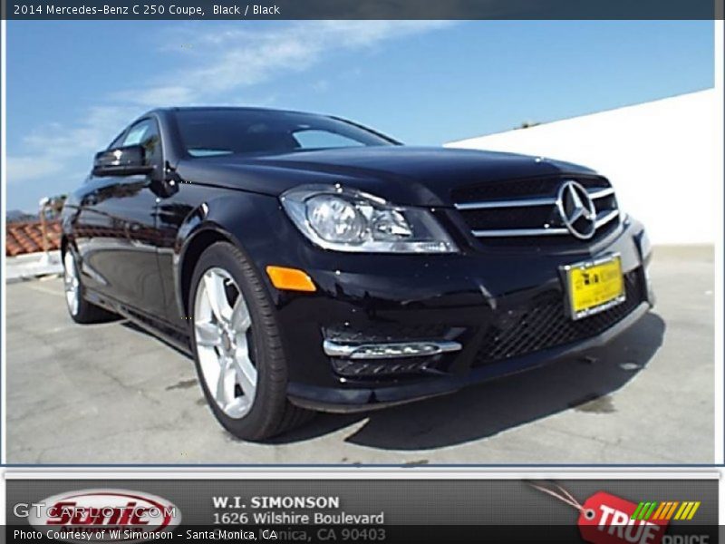 Black / Black 2014 Mercedes-Benz C 250 Coupe