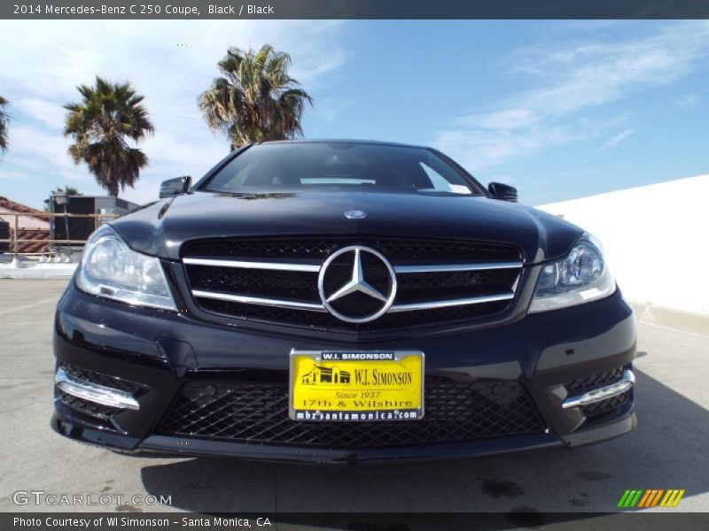 Black / Black 2014 Mercedes-Benz C 250 Coupe