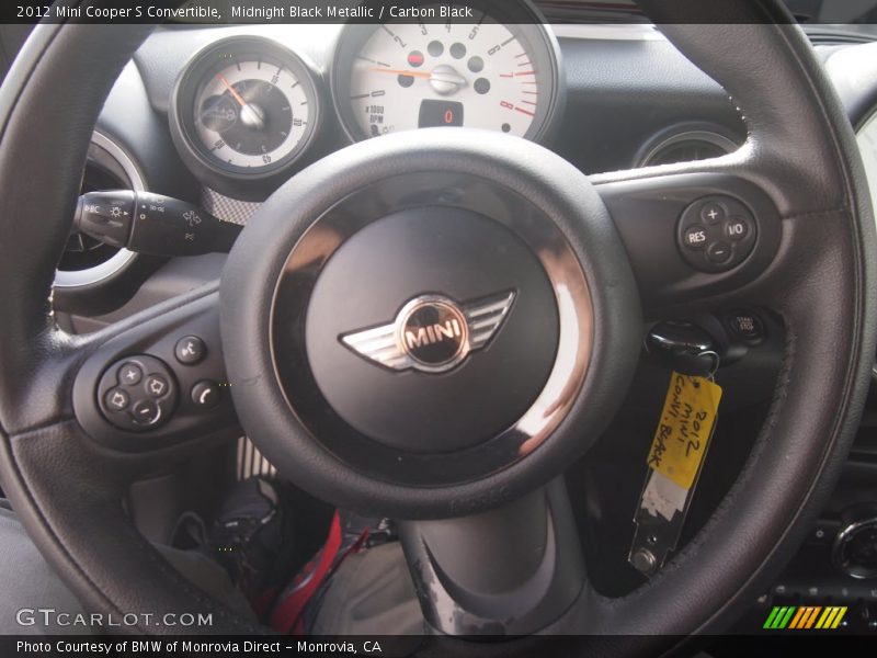 Midnight Black Metallic / Carbon Black 2012 Mini Cooper S Convertible
