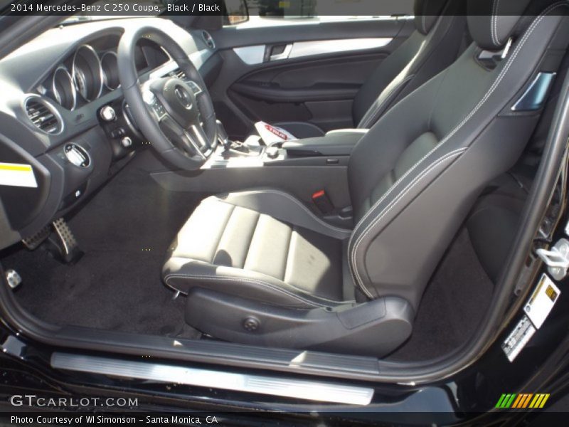 Black / Black 2014 Mercedes-Benz C 250 Coupe