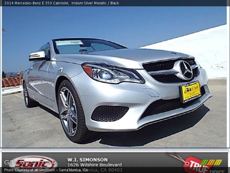 Iridium Silver Metallic / Black 2014 Mercedes-Benz E 350 Cabriolet