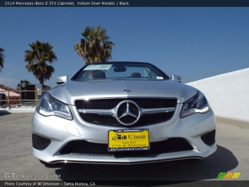 Iridium Silver Metallic / Black 2014 Mercedes-Benz E 350 Cabriolet