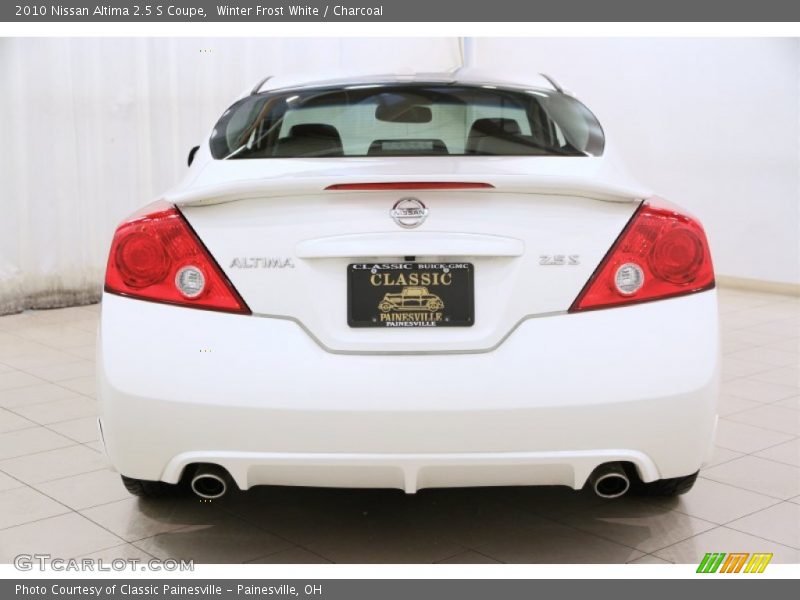 Winter Frost White / Charcoal 2010 Nissan Altima 2.5 S Coupe