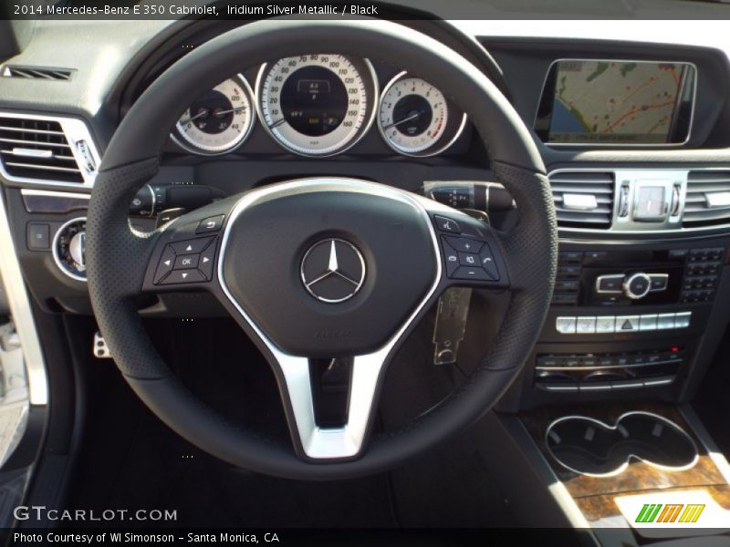 Iridium Silver Metallic / Black 2014 Mercedes-Benz E 350 Cabriolet