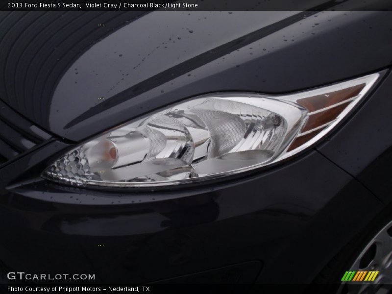 Violet Gray / Charcoal Black/Light Stone 2013 Ford Fiesta S Sedan
