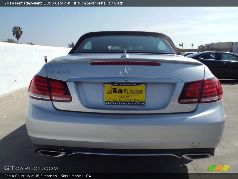 Iridium Silver Metallic / Black 2014 Mercedes-Benz E 350 Cabriolet