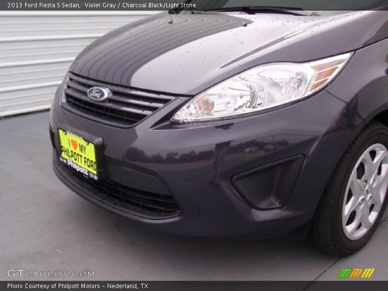 Violet Gray / Charcoal Black/Light Stone 2013 Ford Fiesta S Sedan