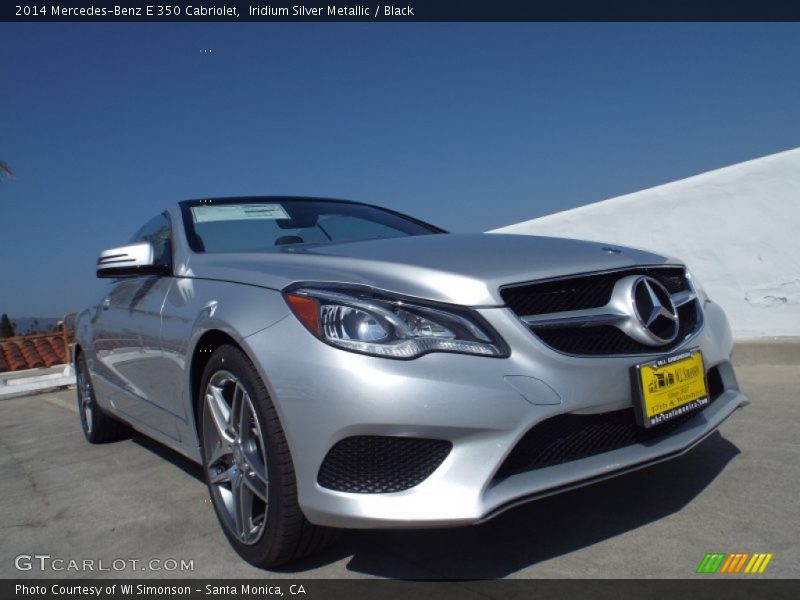 Iridium Silver Metallic / Black 2014 Mercedes-Benz E 350 Cabriolet