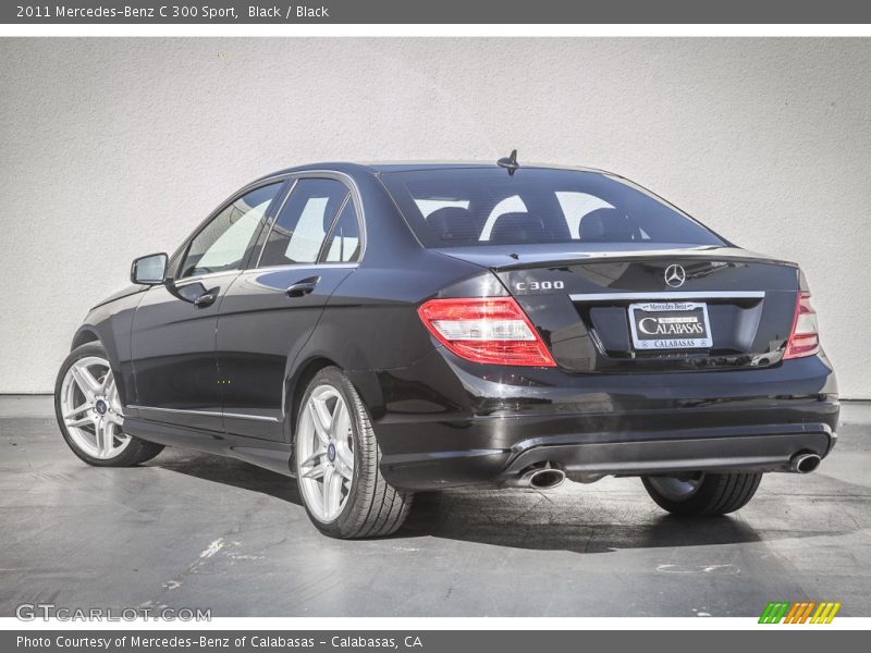 Black / Black 2011 Mercedes-Benz C 300 Sport