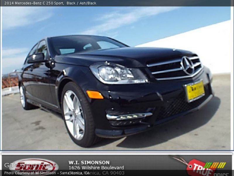 Black / Ash/Black 2014 Mercedes-Benz C 250 Sport