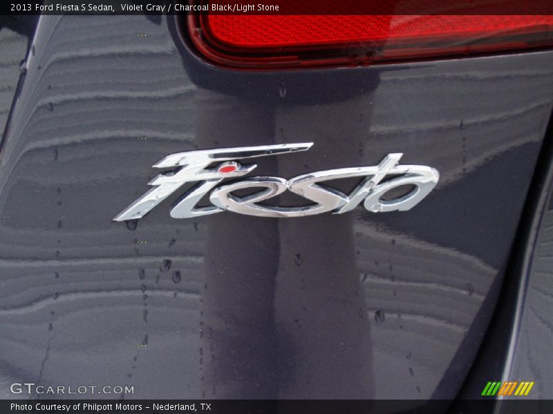 Violet Gray / Charcoal Black/Light Stone 2013 Ford Fiesta S Sedan