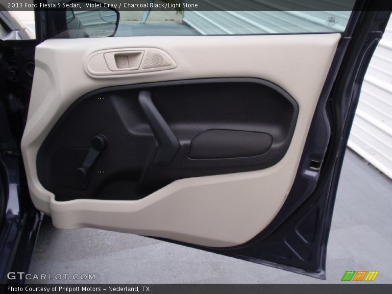 Violet Gray / Charcoal Black/Light Stone 2013 Ford Fiesta S Sedan