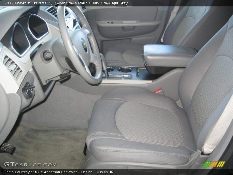 Cyber Gray Metallic / Dark Gray/Light Gray 2012 Chevrolet Traverse LS
