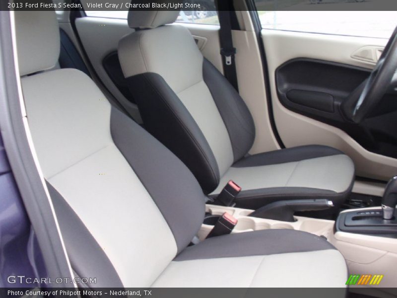 Violet Gray / Charcoal Black/Light Stone 2013 Ford Fiesta S Sedan