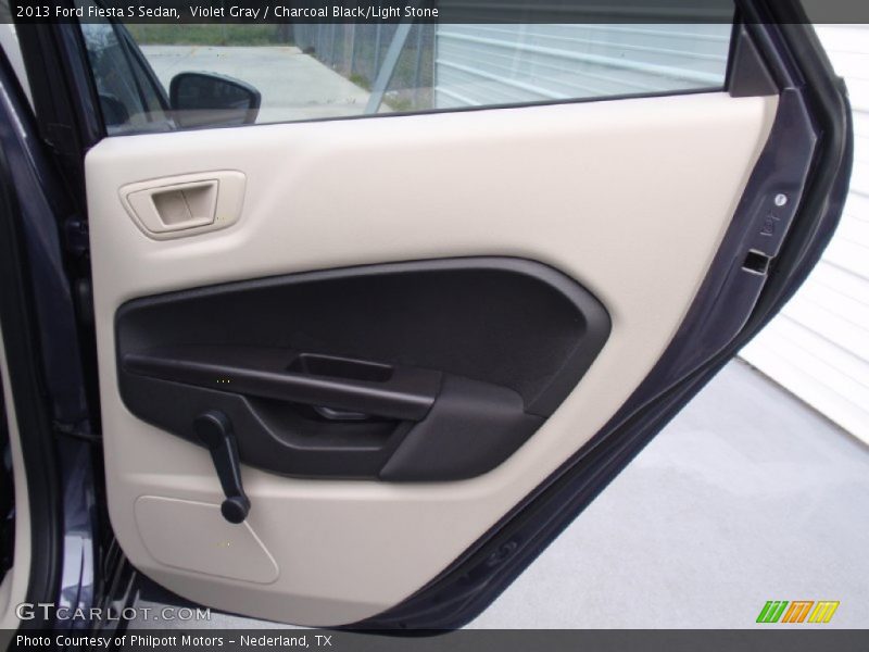 Violet Gray / Charcoal Black/Light Stone 2013 Ford Fiesta S Sedan