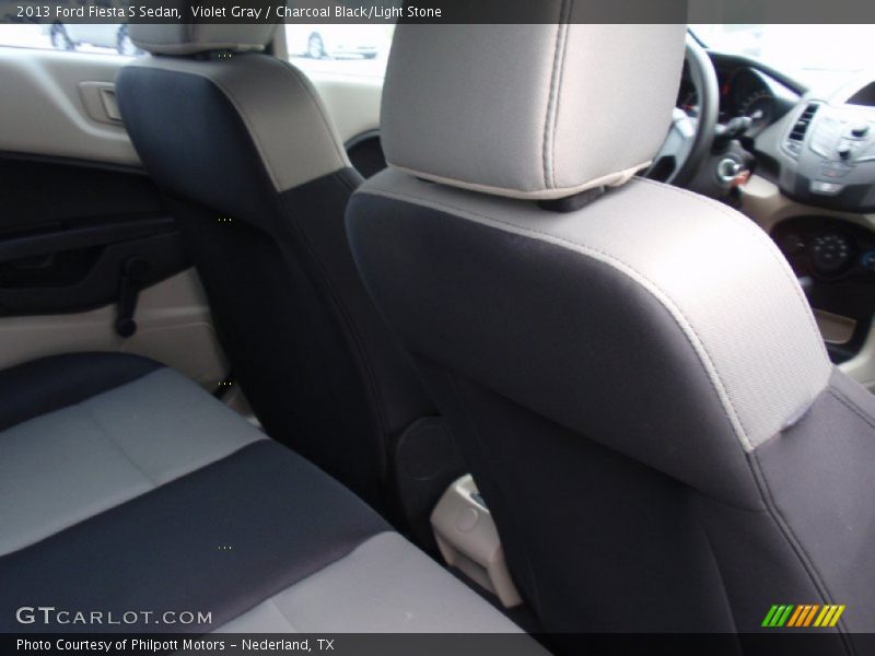 Violet Gray / Charcoal Black/Light Stone 2013 Ford Fiesta S Sedan