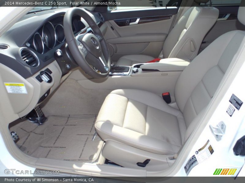 Polar White / Almond/Mocha 2014 Mercedes-Benz C 250 Sport