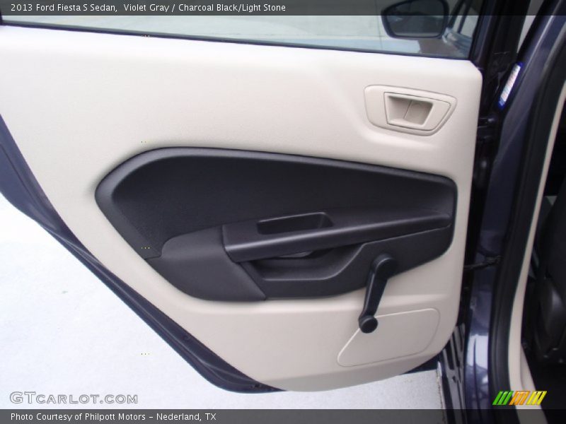 Violet Gray / Charcoal Black/Light Stone 2013 Ford Fiesta S Sedan