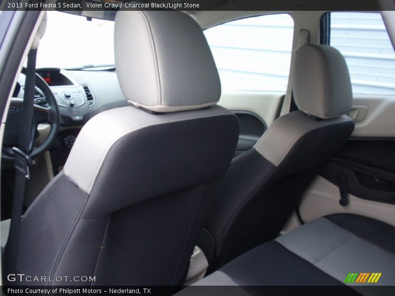 Violet Gray / Charcoal Black/Light Stone 2013 Ford Fiesta S Sedan