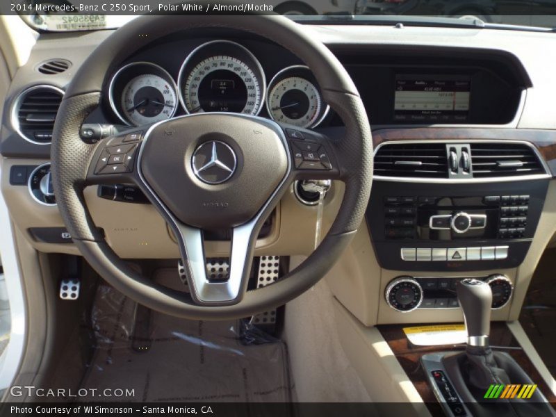 Polar White / Almond/Mocha 2014 Mercedes-Benz C 250 Sport