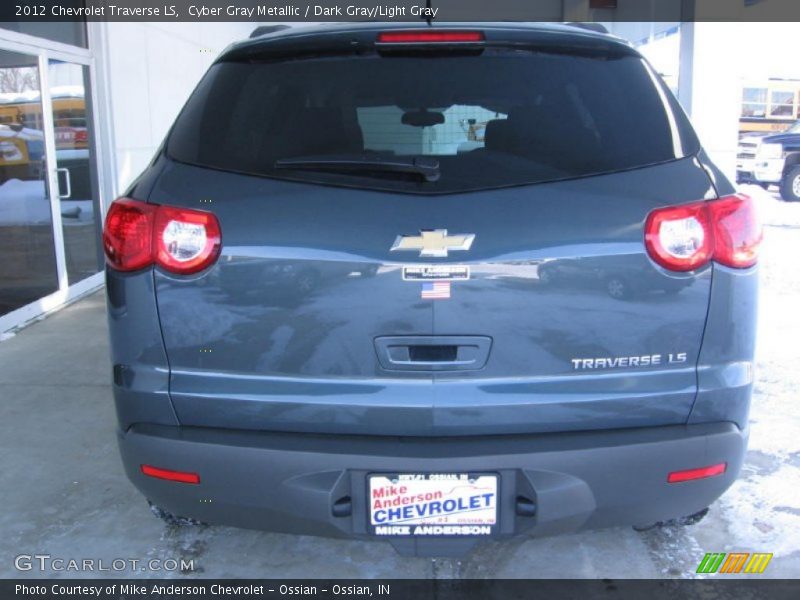 Cyber Gray Metallic / Dark Gray/Light Gray 2012 Chevrolet Traverse LS