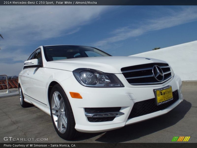 Polar White / Almond/Mocha 2014 Mercedes-Benz C 250 Sport