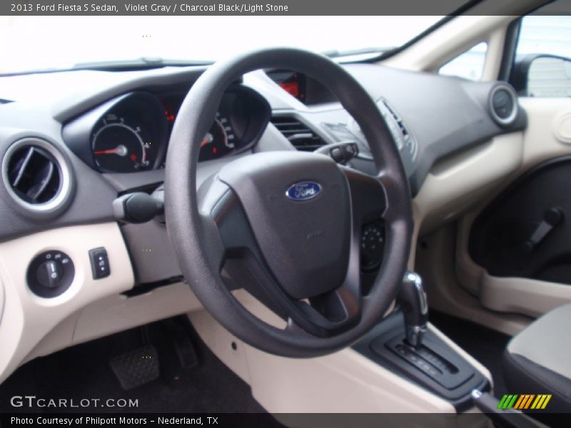 Violet Gray / Charcoal Black/Light Stone 2013 Ford Fiesta S Sedan
