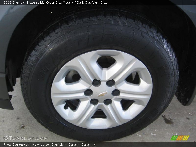 Cyber Gray Metallic / Dark Gray/Light Gray 2012 Chevrolet Traverse LS