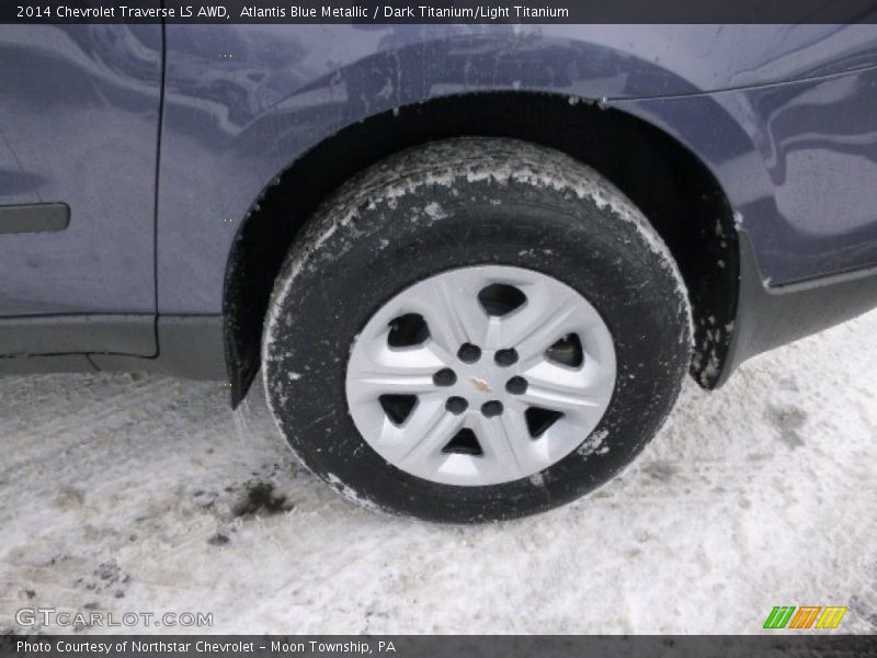 Atlantis Blue Metallic / Dark Titanium/Light Titanium 2014 Chevrolet Traverse LS AWD