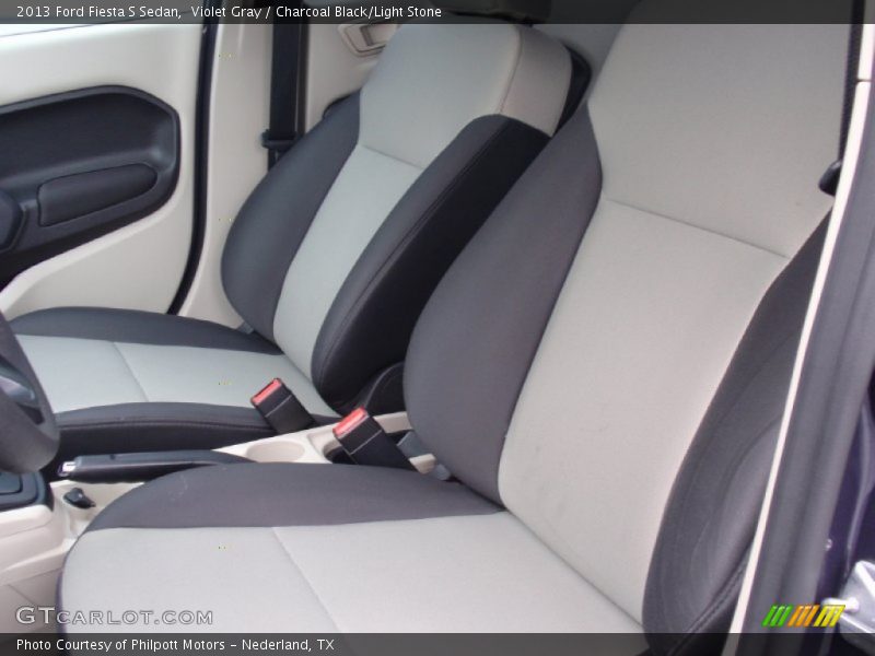 Violet Gray / Charcoal Black/Light Stone 2013 Ford Fiesta S Sedan