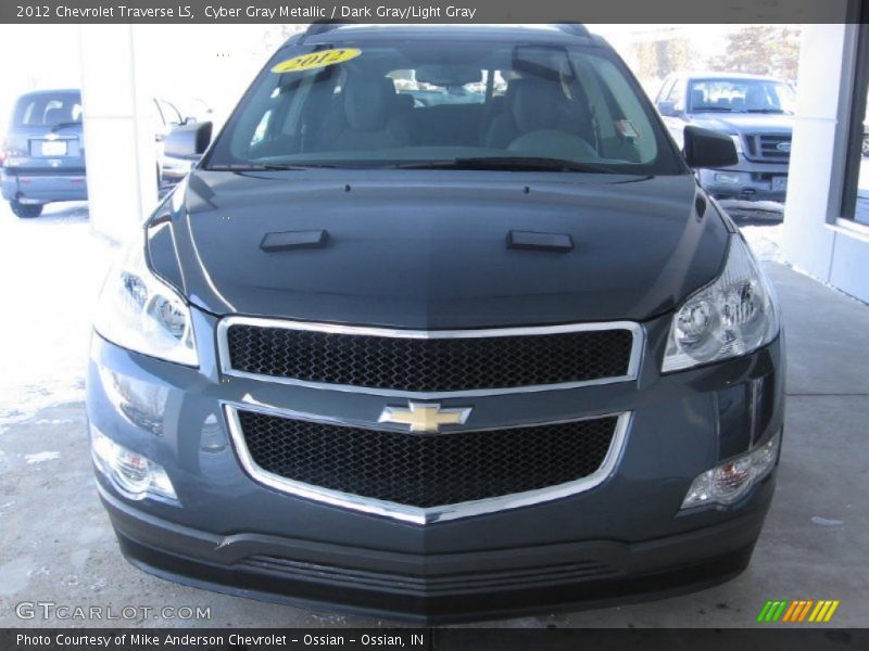 Cyber Gray Metallic / Dark Gray/Light Gray 2012 Chevrolet Traverse LS