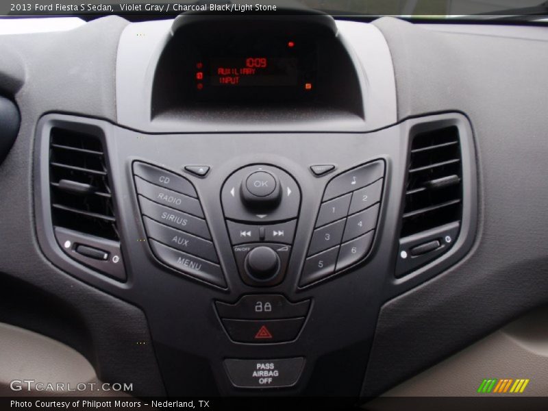 Violet Gray / Charcoal Black/Light Stone 2013 Ford Fiesta S Sedan