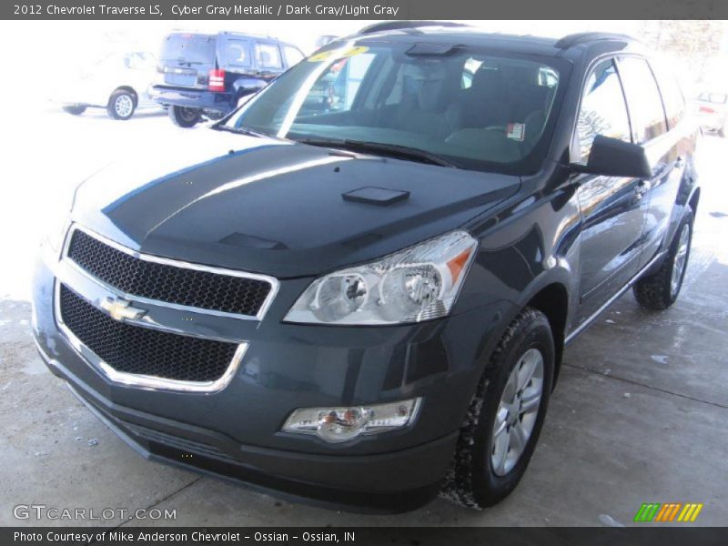 Cyber Gray Metallic / Dark Gray/Light Gray 2012 Chevrolet Traverse LS