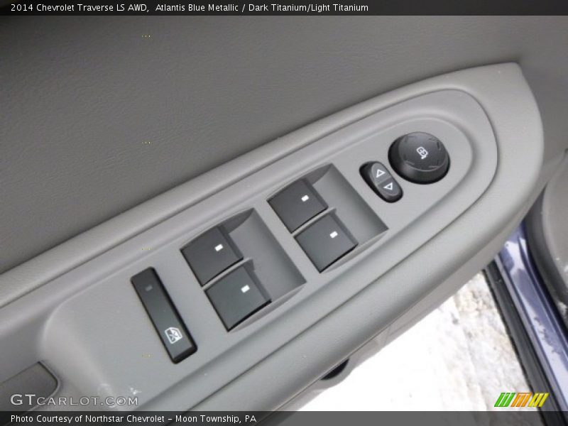Atlantis Blue Metallic / Dark Titanium/Light Titanium 2014 Chevrolet Traverse LS AWD