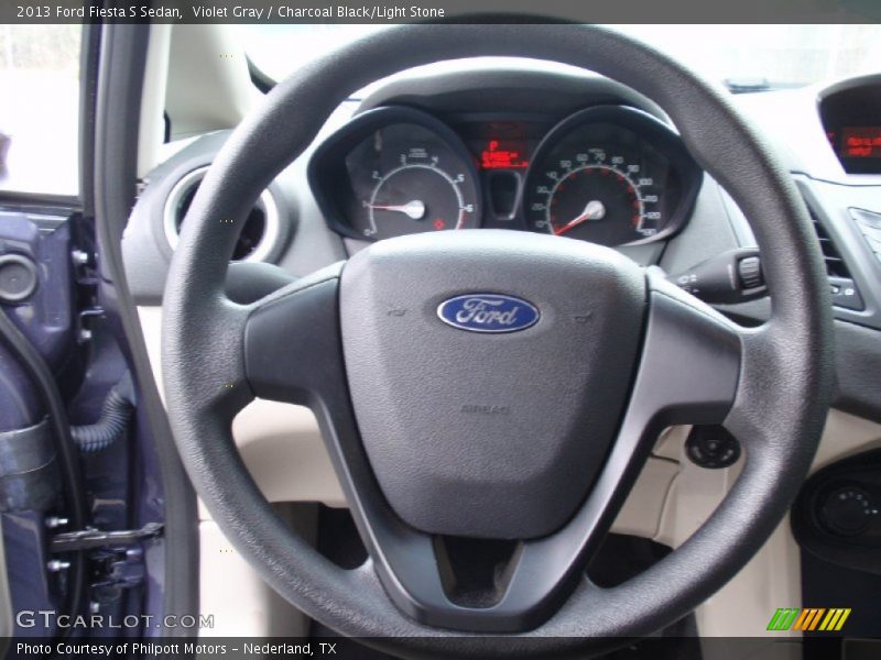 Violet Gray / Charcoal Black/Light Stone 2013 Ford Fiesta S Sedan