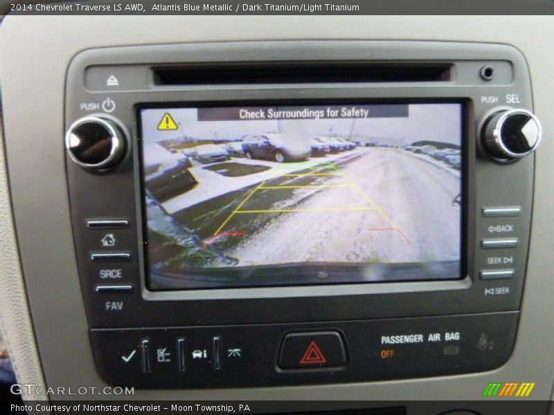 Atlantis Blue Metallic / Dark Titanium/Light Titanium 2014 Chevrolet Traverse LS AWD