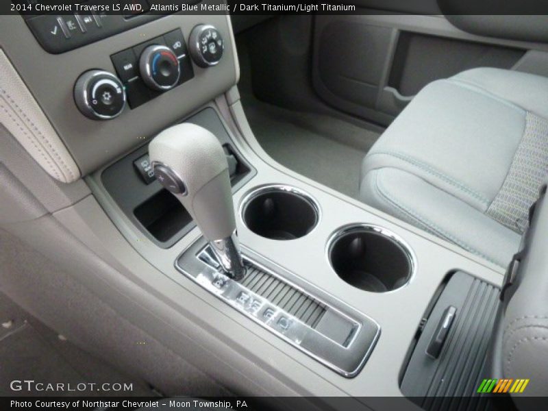 Atlantis Blue Metallic / Dark Titanium/Light Titanium 2014 Chevrolet Traverse LS AWD
