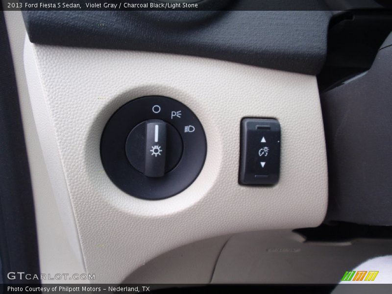 Violet Gray / Charcoal Black/Light Stone 2013 Ford Fiesta S Sedan